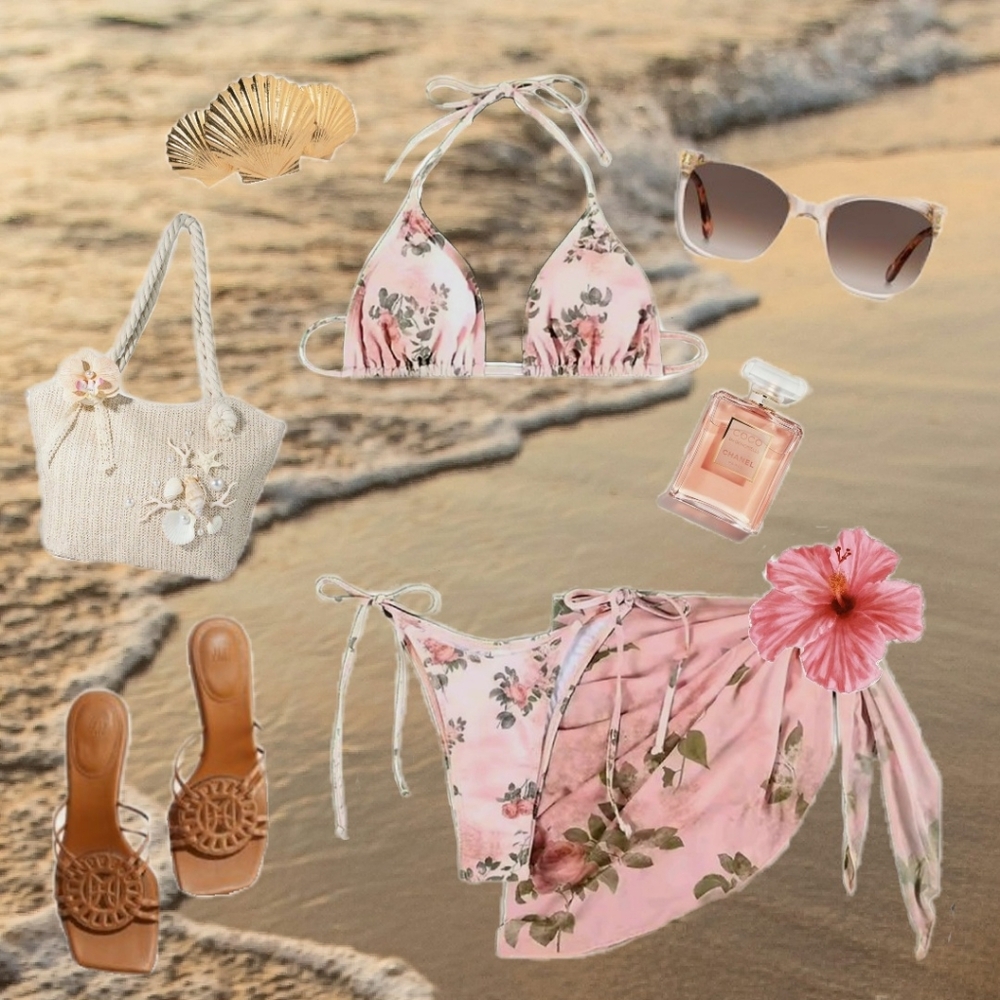 Floral Pink Bikini Set